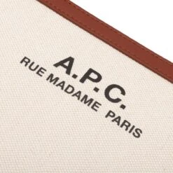 A.P.C. CAMILLE TOTE BAG -Accessories Promotion Store A.P.C.TOTECAMILLEBEIGEOSCOEYO M61560 4