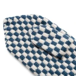 FRINGE CHECK MITTEN -Accessories Promotion Store BodeFRINGECHECKMITTENBLUECREAMOSMRF22KA006 4