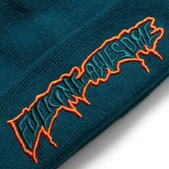 RUNNING LOGO CUFF BEANIE -Accessories Promotion Store FUCKINGAWESOMERUNNINGLOGOCUFFBEANIETEALOSFA HO22 059 3