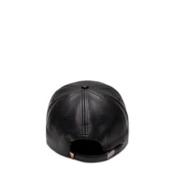 LOS ANGELES LEATHER CAP -Accessories Promotion Store HonorTheGiftLOSANGELESLEATHERCAPBLACKLEATHEROSHTG220486 3