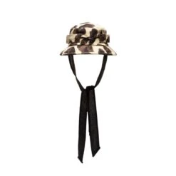 ANIMAL PATTERN BUSH HAT -Accessories Promotion Store SasquatchfabrixANIMALPATTERNBUSHHATMUSTARDOS23SS GOH 002 02 3