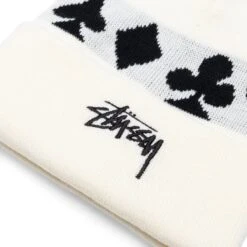 Stüssy FULL SUIT JACQUARD CUFF BEANIE 7 Stüssy FULL SUIT JACQUARD CUFF BEANIE -Accessories Promotion Store StussyFULLSUITJACQUARDCUFFBEANIEWHITEOS1321060 3