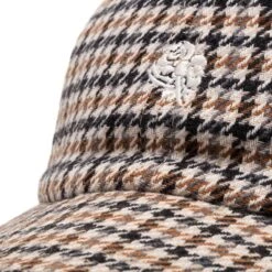 001 PLAID CAP -Accessories Promotion Store Viola RosesE001CAPBROWNOSE001CAP 4