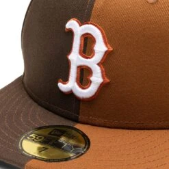 NEW ERA 59FIFTY BOSTON RED SOX SPLIT FITTED CAP -Accessories Promotion Store newera5950SPLIT13468BOSREDWLTTPNWLTTPN760296514 4